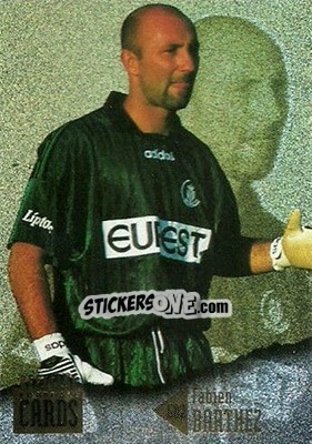 Sticker Fabien Barthez - U.N.F.P. Football Cards 1996-1997 - Panini