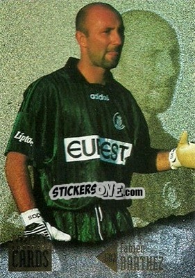 Sticker Fabien Barthez - U.N.F.P. Football Cards 1996-1997 n. G2 - Panini