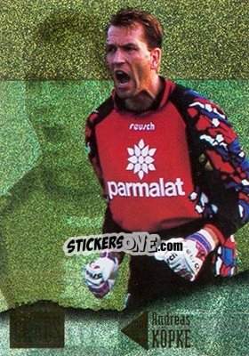 Sticker Andreas Köpke - U.N.F.P. Football Cards 1996-1997 n. G8 - Panini