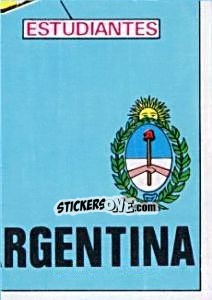 Figurina Map of Argentina - Badges football clubs - Panini