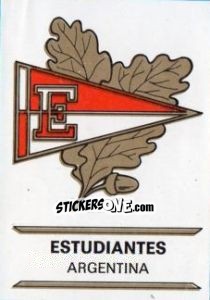 Figurina Estudiantes - Badges football clubs - Panini