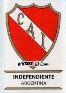 Cromo Independiente - Badges football clubs - Panini