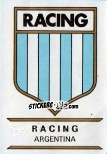 Figurina Racing - Badges football clubs - Panini