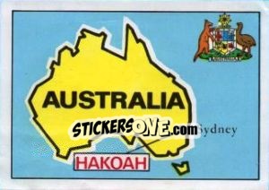 Sticker Map of Australia