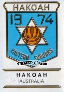 Sticker Hakoah - Badges football clubs - Panini