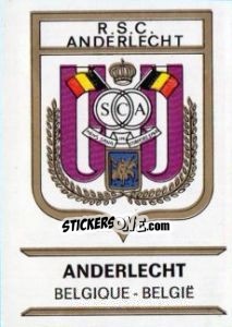 Figurina Anderlecht - Badges football clubs - Panini
