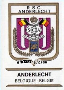 Sticker Anderlecht - Badges football clubs n. 24 - Panini