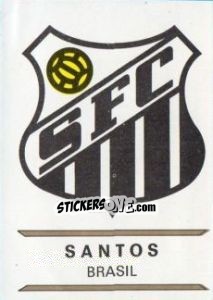 Sticker Santos - Badges football clubs - Panini