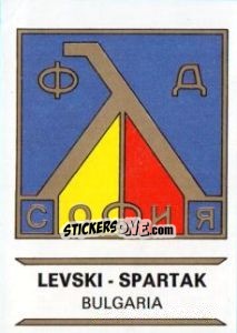 Cromo Levski-Spartak - Badges football clubs - Panini