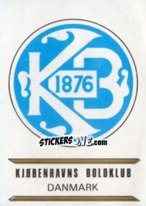Figurina Kjobenhavns Boldklub - Badges football clubs - Panini