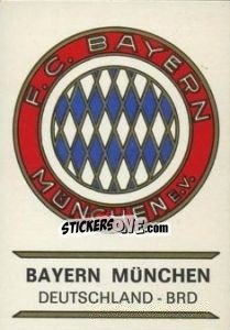 Sticker Bayern München - Badges football clubs n. 68 - Panini