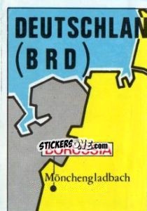 Sticker Map of Deutschland (BRD) - Badges football clubs n. 70 - Panini
