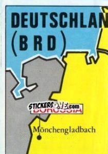 Sticker Map of Deutschland (BRD) - Badges football clubs - Panini