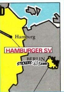 Sticker Map of Deutschland (BRD) - Badges football clubs n. 71 - Panini