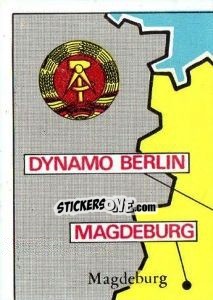 Sticker Map of Deutschland (DDR) - Badges football clubs n. 78 - Panini