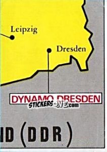 Sticker Map of Deutschland (DDR) - Badges football clubs n. 81 - Panini