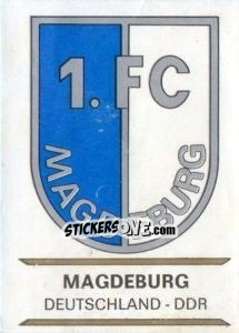 Cromo Magdeburg - Badges football clubs - Panini