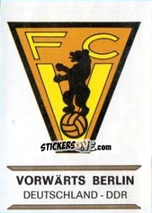 Sticker Vorwärts Berlin - Badges football clubs n. 88 - Panini