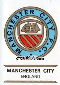 Figurina Manchester City - Badges football clubs - Panini