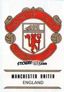 Figurina Manchester United - Badges football clubs - Panini
