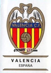 Figurina Valencia - Badges football clubs - Panini