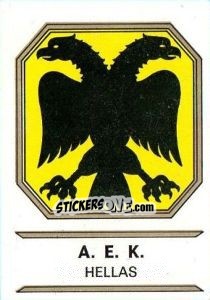 Figurina A.E.K. - Badges football clubs - Panini