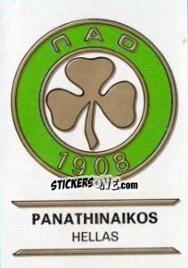 Sticker Panathinaikos - Badges football clubs - Panini