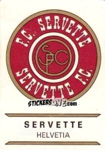 Cromo Servette - Badges football clubs - Panini