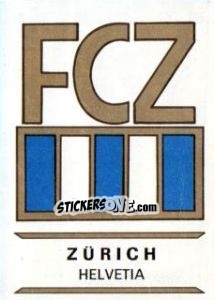 Sticker Zürich - Badges football clubs n. 137 - Panini