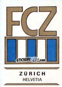 Figurina Zürich - Badges football clubs - Panini