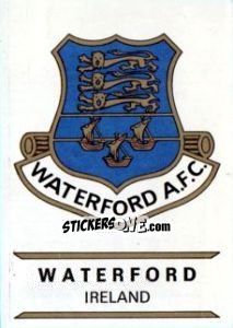 Figurina Waterford - Badges football clubs - Panini