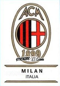 Figurina Milan - Badges football clubs - Panini