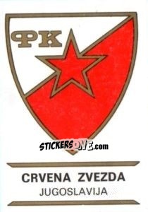 Cromo Crvena Zvezda - Badges football clubs - Panini