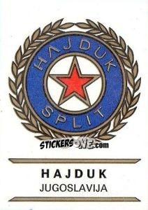 Sticker Hajduk - Badges football clubs n. 164 - Panini