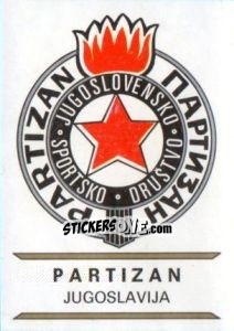 Figurina Partizan - Badges football clubs - Panini