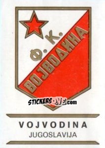 Cromo Vojvodina - Badges football clubs - Panini