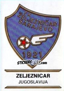 Cromo Zeljeznicar - Badges football clubs - Panini