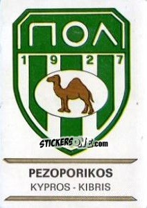 Cromo Pezoporikos - Badges football clubs - Panini