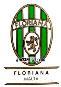 Cromo Floriana - Badges football clubs - Panini