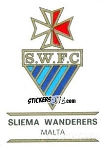 Sticker Sliema Wanderers - Badges football clubs - Panini