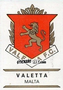 Figurina Valetta - Badges football clubs - Panini