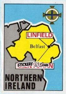 Sticker Map of Northern Ireland