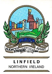 Cromo Linfield - Badges football clubs - Panini