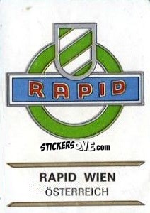 Cromo Rapid Wien - Badges football clubs - Panini