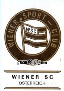Figurina Wiener SC - Badges football clubs - Panini