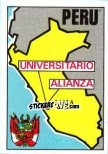 Sticker Map of Peru