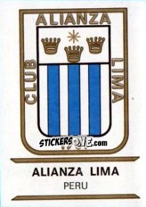 Cromo Alianza Lima - Badges football clubs - Panini