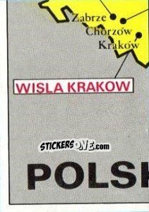 Sticker Map of Poland - Badges football clubs n. 229 - Panini