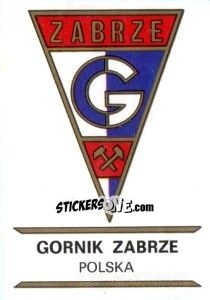 Figurina Gornik Zabrze - Badges football clubs - Panini