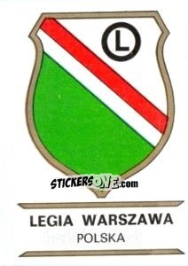 Cromo Legia Warszawa - Badges football clubs - Panini